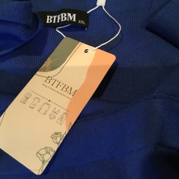 NWT BTFBM Spaghetti Strap Striped Maxi Casual Dress Plus Size XXL - Picture 7 of 8